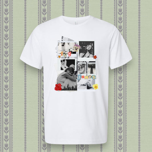 Ivy James Scrapbook Tee - White