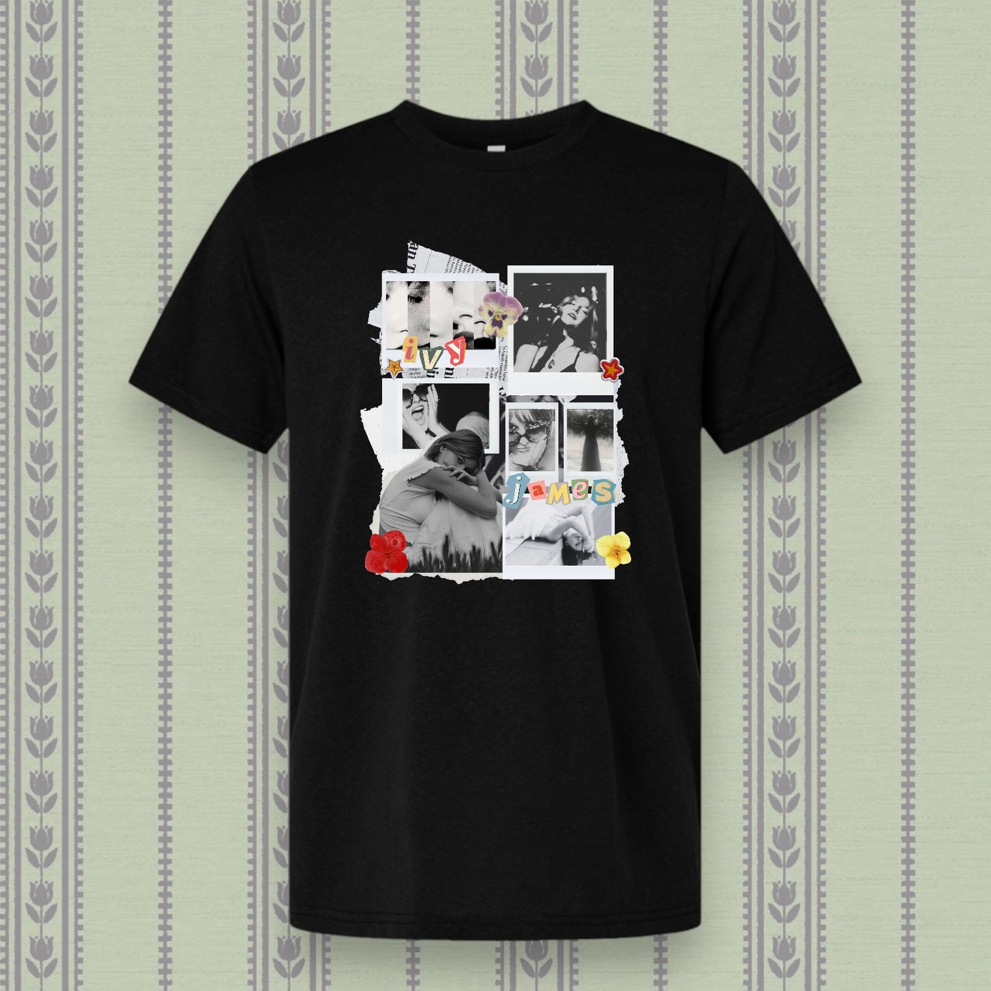 Ivy James Scrapbook Tee - Black